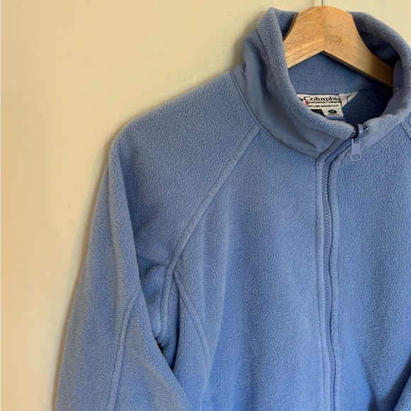 SOLD Columbia Blue Zip Up Fleece Jacket - Picture 5 of 8
